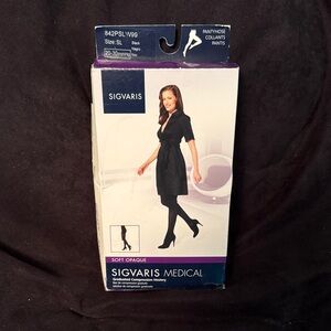 Brand New Black Opaque Women's Pantyhose. Size: SL